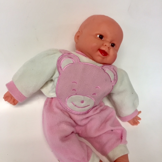 DOLL, Baby - Toy in Pink 52cm L